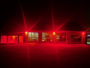 Boone County fire district facilities to be lit red again tonight to honor fallen colleague