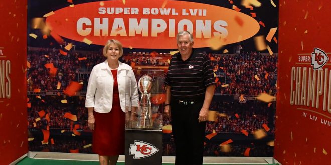 Chiefs Super Bowl LVII Lombardi Trophy in Jefferson City this