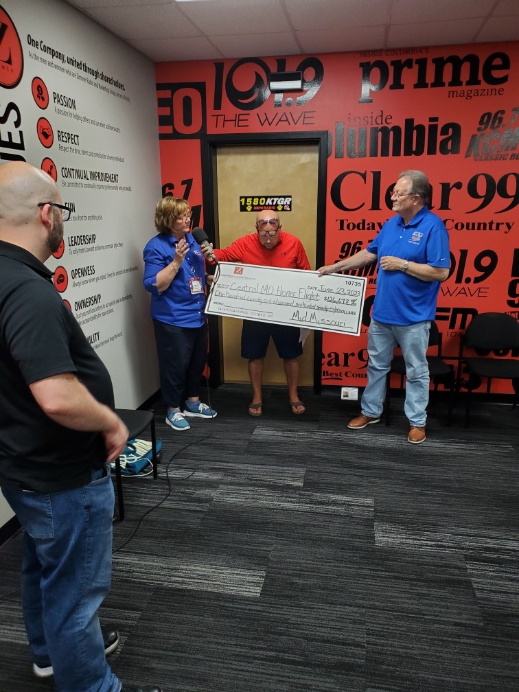 Zimmer Radio’s Central Missouri Honor Flight Radiothon raises more than 5,000