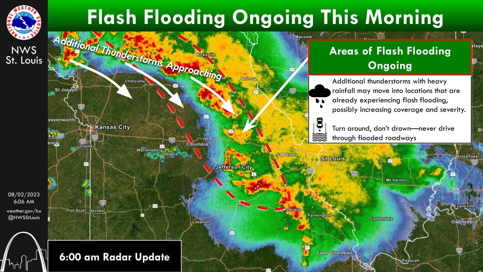 (LISTEN): Boone, Randolph and Howard counties under flood warnings