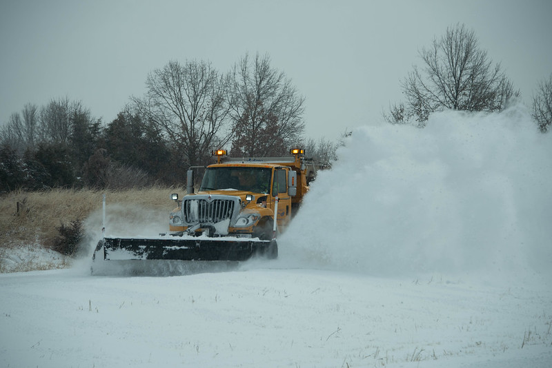 Central Missouri will see numerous snow plows on the roads this afternoon