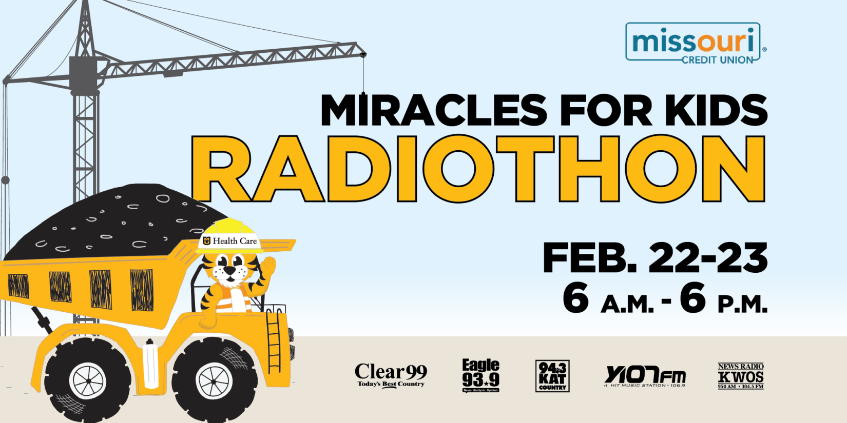 Tomorrow and Friday are opportunities for you to donate to help children at MU Health Care’s Children’s hospital