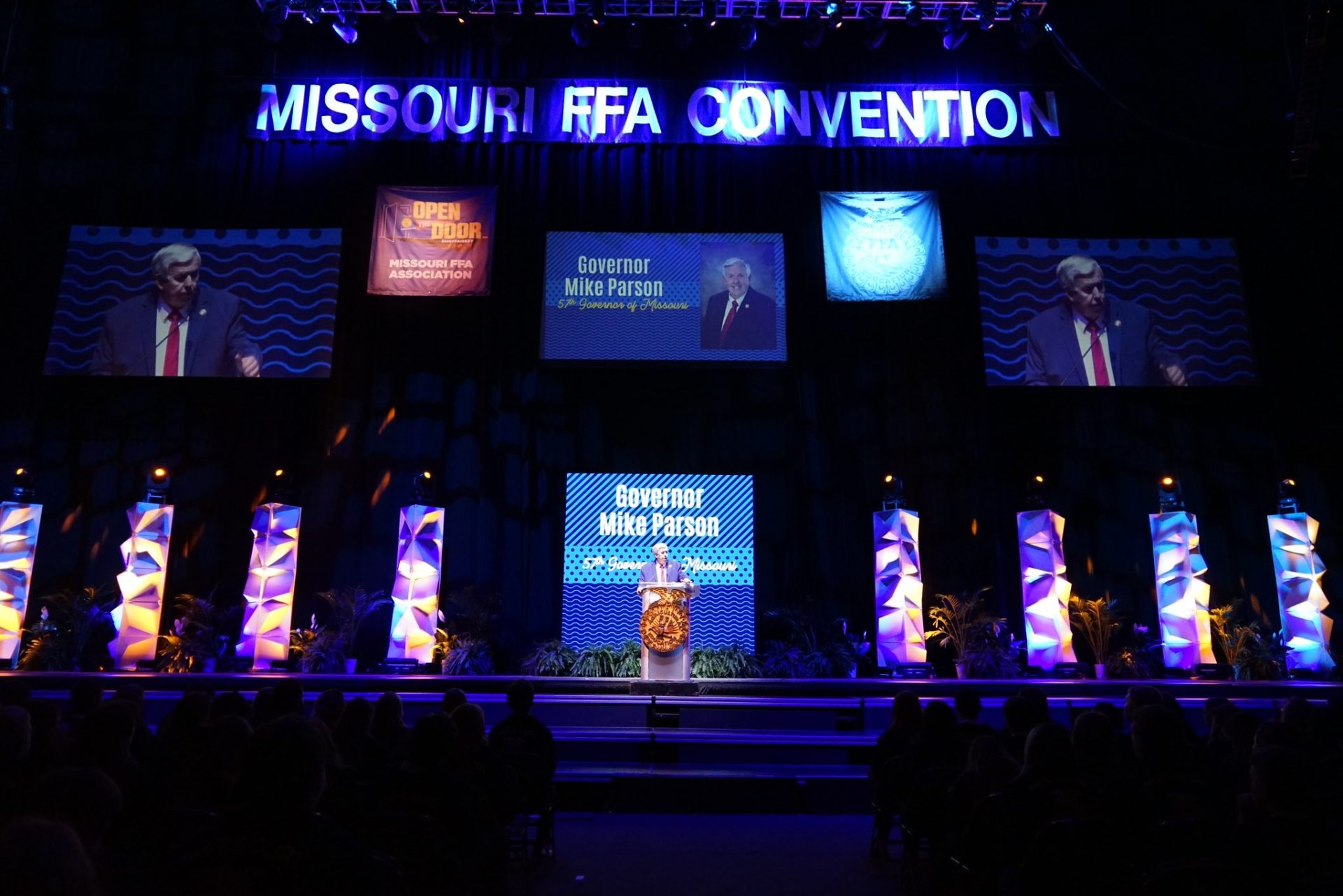 (LISTEN): Missouri’s governor describes FFA students across the Show-Me state as the future