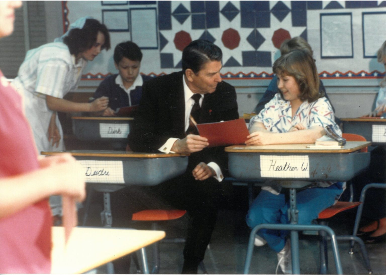 president reagan at fairview 1987