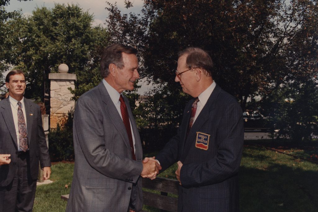 gus lehr and president bush (002)