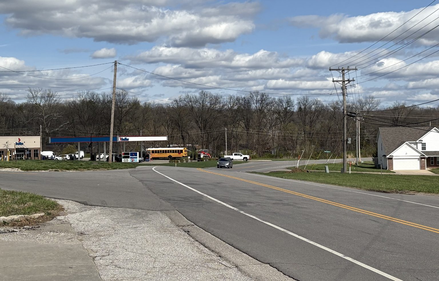 intersection of route k and old plank road april 2025